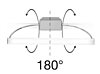 Nástenné svietidlo Circular 3697 - 40cm