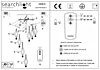 Stropné svetlo Spindle 2456-6CC s diaľkovým ovládaním