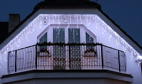 Svetelné LED cencúle Icicle 24V efektové, 96LED, denné biela, 5m