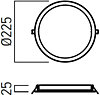 Zápustné LED svietidlo XFACE ROUND 3000K FCR04WW MWH