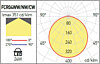 Zápustné LED svietidlo XFACE ROUND 3000K FCR04WW MWH