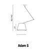 Závesné svietidlo Adam S Ø 26cm AZ1841 + AZ2600 Azzardo