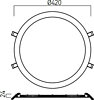 Zápustné LED svietidlo XFLAT ROUND 3000K FTR420WW MWH