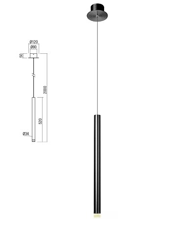 Závesné LED svietidlo MADISON 01-2045, Redo Group