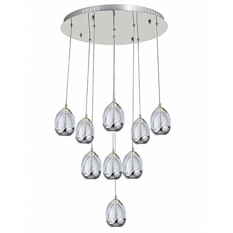 Závesné LED svietidlo Ozcan 5373-9A chrome
