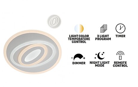 Stropné LED svietidlo STRATOS 01-2335, Smarter