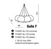 Závesné svietidlo Azzardo Gulia 7 AZ0635