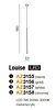 Závesné LED svietidlo Louise AZ3418 AZzardo