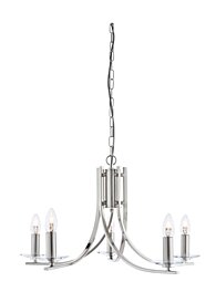 Moderné svietidlo 4165-5SS saténovo strieborné