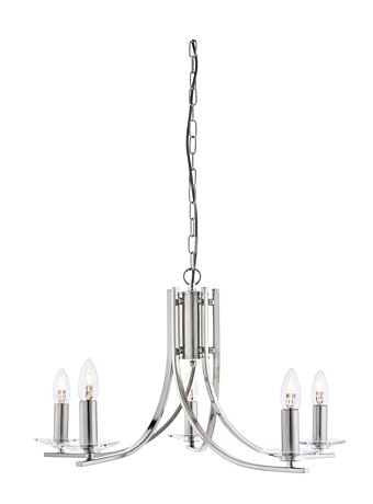 Moderné svietidlo 4165-5SS saténovo strieborné