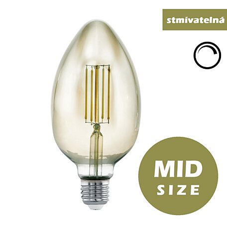 Vintage LED žiarovka E27 11839 4W 3000K MID SIZE Eglo