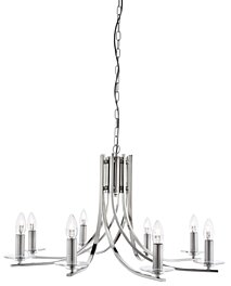 Moderné svietidlo 4168-8SS saténovo strieborné