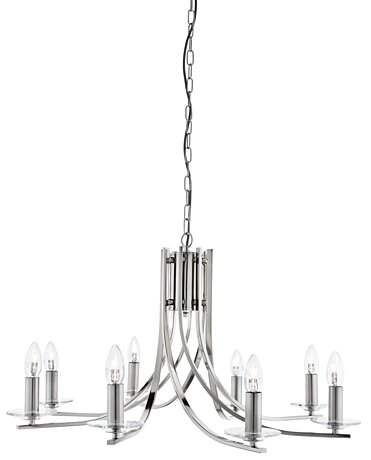 Moderné svietidlo 4168-8SS saténovo strieborné