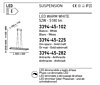 Talianske LED svetlo Fabas 3394-45-225 Bard matná zlatá