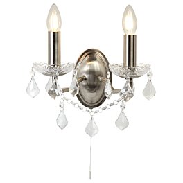 Nástenné svietidlo Paris 8732-2SS Searchlight