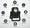 Multifunkčná LED reflektor s Bluetooth reproduktorom a magnety 39947
