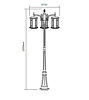 Vonkajšia lampa Bristol 9957