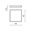 Stropné LED svietidlo Monza II S 40 3000K AZ3691 Azzardo