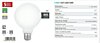 LED žiarovka E27 8W 2700K 11601 Eglo opálové sklo