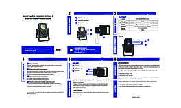 Montážny list Multifunkčná LED reflektor s Bluetooth reproduktorom a magnety 39947